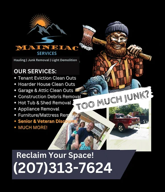 Maineiac Services Hauling & Junk Removal flyer